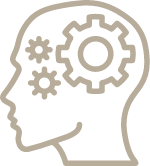 頭で考えるイラスト